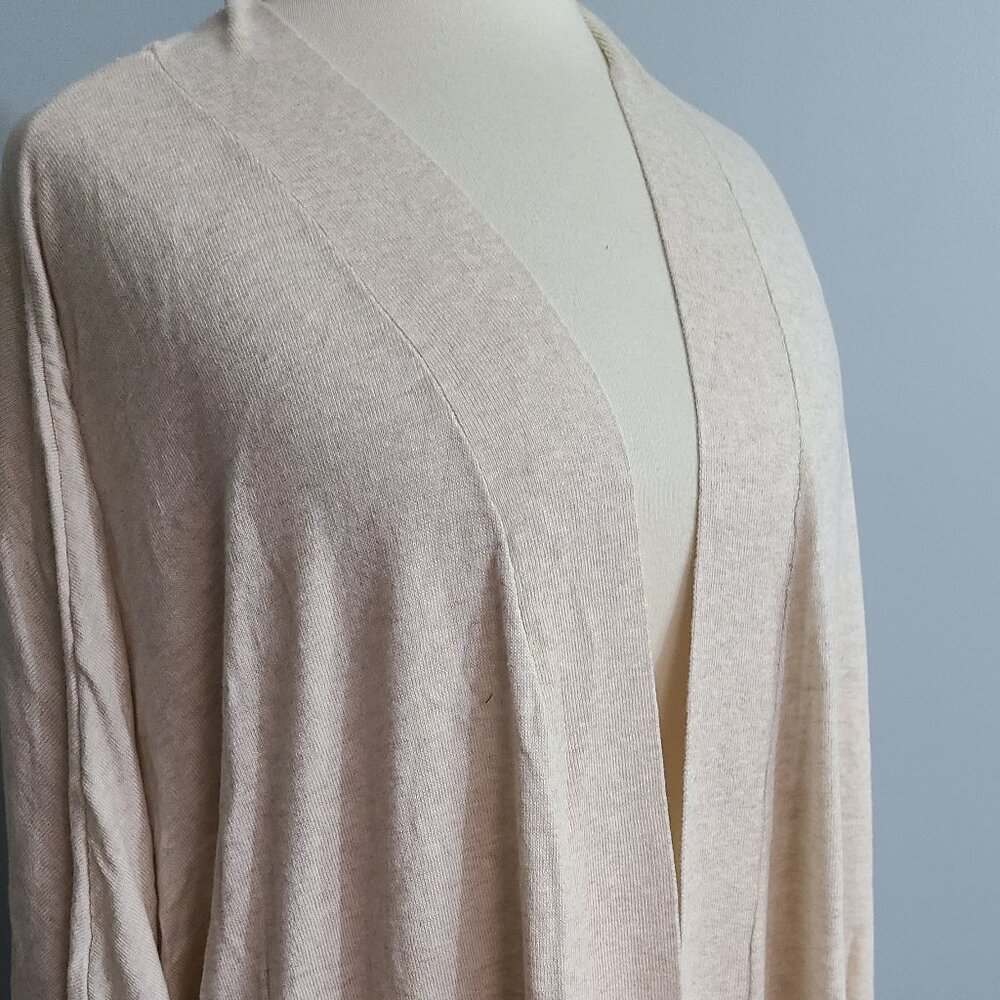 NWOT Oatmeal Dolman SLeeve Cardigan Sweater 2X Slight nubby Halston 2X